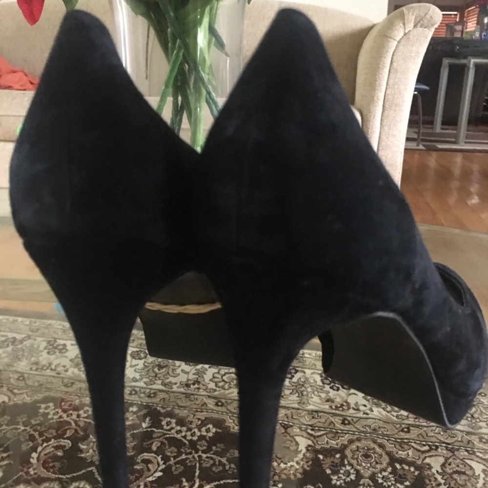 Shoes suede heels